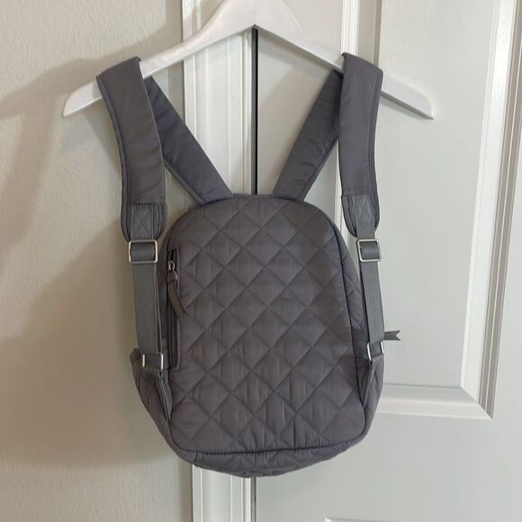 Vera Bradley Gray Quilted Backpack - Picture 2 of 7